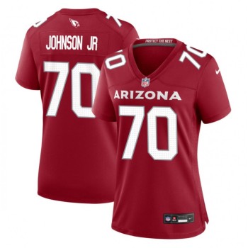 Women's Arizona Cardinals #70 Paris Johnson Jr Red 2023 Draft Stitched Jersey(Run Small) Women's Arizona Cardinals #70 Paris Johnson Jr Red 2023 Draft Stitched Jersey(Run Small)