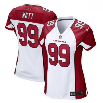 Women's Arizona Cardinals #99 J.J. Watt White Stitched Jersey(Run Small) Women's Arizona Cardinals #99 J.J. Watt White Stitched Jersey(Run Small)