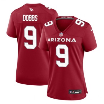 Women's Arizona Cardinals #9 Joshua Dobbs Red 2023 Stitched Jersey(Run Small) Women's Arizona Cardinals #9 Joshua Dobbs Red 2023 Stitched Jersey(Run Small)
