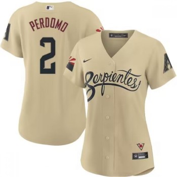 Women's Arizona Diamondbacks #2 Geraldo Perdomo 2021 Cream City Connect Stitched Baseball Jersey(Run Small) Women's Arizona Diamondbacks #2 Geraldo Perdomo 2021 Cream City Connect Stitched Baseball Jersey(Run Small)