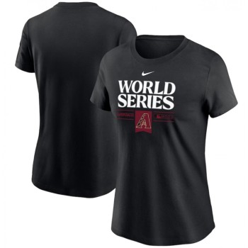 Women's Arizona Diamondbacks Black 2023 World Series Collection T-Shirt(Run Small) Women's Arizona Diamondbacks Black 2023 World Series Collection T-Shirt(Run Small)