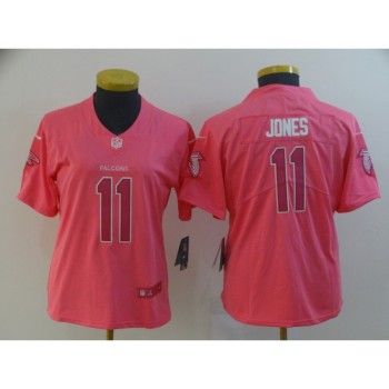 Women's Atlanta Falcons #11 Julio Jones 2019 Pink Stitched NFL Jersey(Run Small) Women's Atlanta Falcons #11 Julio Jones 2019 Pink Stitched NFL Jersey(Run Small)