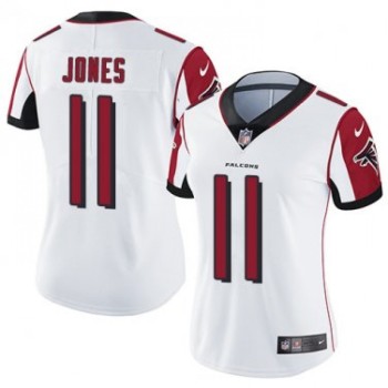 Women's Atlanta Falcons #11 Julio Jones White Vapor Untouchable Limited Stitched NFL Jersey(Run Small)