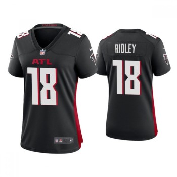 Women's Atlanta Falcons #18 Calvin Ridley New Black Stitched Jersey(Run Small) Women's Atlanta Falcons #18 Calvin Ridley New Black Stitched Jersey(Run Small)