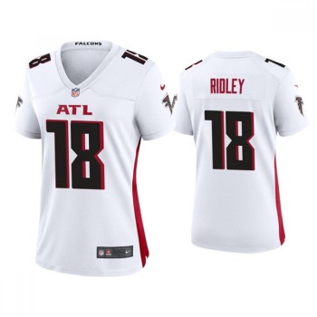 Women's Atlanta Falcons #18 Calvin Ridley New White Stitched Jersey(Run Small) Women's Atlanta Falcons #18 Calvin Ridley New White Stitched Jersey(Run Small)