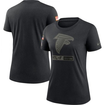 Women's Atlanta Falcons 2020 Black Salute To Service Performance T-Shirt (Run Small) Women's Atlanta Falcons 2020 Black Salute To Service Performance T-Shirt (Run Small)