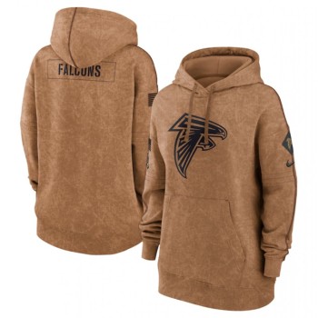 Women's Atlanta Falcons 2023 Brown Salute to Service Pullover Hoodie(Run Small) Women's Atlanta Falcons 2023 Brown Salute to Service Pullover Hoodie(Run Small)
