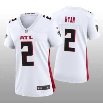 Women's Atlanta Falcons #2 Matt Ryan New White Stitched Jersey(Run Small) Women's Atlanta Falcons #2 Matt Ryan New White Stitched Jersey(Run Small)