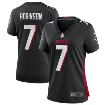 Women's Atlanta Falcons #7 Bijan Robinson Black 2023 Draft Stitched Jersey(Run Small) Women's Atlanta Falcons #7 Bijan Robinson Black 2023 Draft Stitched Jersey(Run Small)