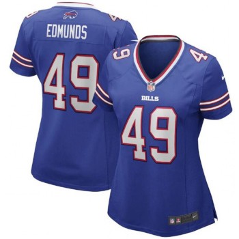 Women's Buffalo Bills #49 Tremaine Edmunds Blue Vapor Untouchable Limited Stitched Football Jersey Women's Buffalo Bills #49 Tremaine Edmunds Blue Vapor Untouchable Limited Stitched Football Jersey