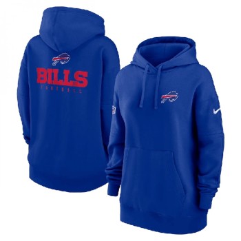 Women's Buffalo Bills Blue Sideline Club Fleece Pullover Hoodie(Run Small) Women's Buffalo Bills Blue Sideline Club Fleece Pullover Hoodie(Run Small)