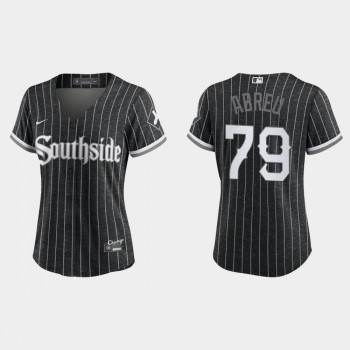 Women's Chicago White Sox #79 Jose Abreu 2021 Black Connect city Stitched Jersey(Run Small) Women's Chicago White Sox #79 Jose Abreu 2021 Black Connect city Stitched Jersey(Run Small)