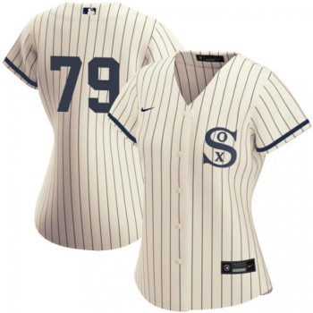 Women's Chicago White Sox #79 Jose Abreu 2021 Cream/Navy Name&Number Field of Dreams Cool Base Stitched Jersey(Run Small) Women's Chicago White Sox #79 Jose Abreu 2021 Cream/Navy Name&Number Field of Dreams Cool Base Stitched Jersey(Run Small)
