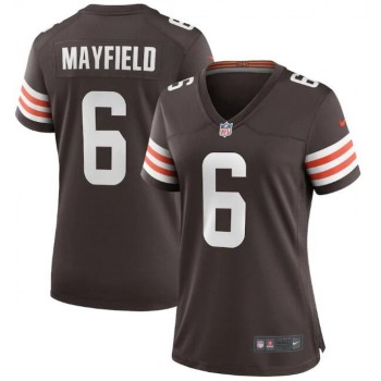 Women's Cleveland Browns #6 Baker Mayfield 2020 New Brown Stitched Jersey(Run Small) Women's Cleveland Browns #6 Baker Mayfield 2020 New Brown Stitched Jersey(Run Small)