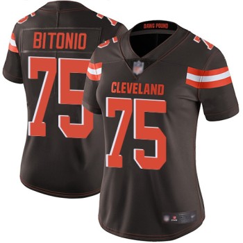 Women's Cleveland Browns #75 Joel Bitonio Brown Vapor Untouchable Limited Stitched NFL Jersey(Run Small) Women's Cleveland Browns #75 Joel Bitonio Brown Vapor Untouchable Limited Stitched NFL Jersey(Run Small)