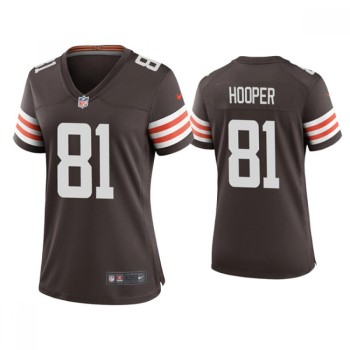 Women's Cleveland Browns #81 Austin Hooper 2020 New Brown Stitched Jersey(Run Small) Women's Cleveland Browns #81 Austin Hooper 2020 New Brown Stitched Jersey(Run Small)