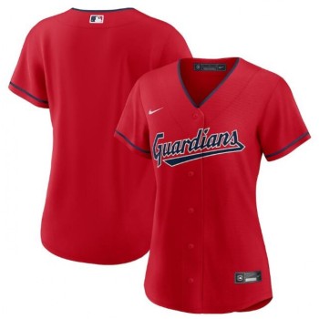 Women's Cleveland Guardians Blank Stitched Baseball Jersey(Run Small) Women's Cleveland Guardians Blank Stitched Baseball Jersey(Run Small)