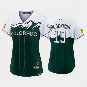 Women's Colorado Rockies #19 Charlie Blackmon 2022 Green City Connect Stitched Baseball Jersey(Run Small) Women's Colorado Rockies #19 Charlie Blackmon 2022 Green City Connect Stitched Baseball Jersey(Run Small)