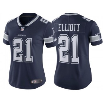 Women's Dallas Cowboys #21 Ezekiel Elliott Navy Vapor Untouchable Limited Stitched Jersey(Run Small Women's Dallas Cowboys #21 Ezekiel Elliott Navy Vapor Untouchable Limited Stitched Jersey(Run Small