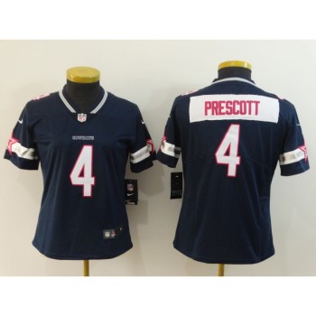 Women's Dallas Cowboys #4 Dak Prescott Navy Pink Women Vapor Untouchable Limited Jersey Women's Dallas Cowboys #4 Dak Prescott Navy Pink Women Vapor Untouchable Limited Jersey