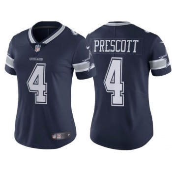Women's Dallas Cowboys #4 Dak Prescott Navy Vapor Untouchable Limited Stitched Jersey(Run Small Women's Dallas Cowboys #4 Dak Prescott Navy Vapor Untouchable Limited Stitched Jersey(Run Small