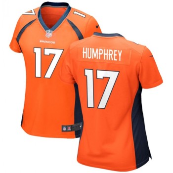 Women's Denver Broncos #17 Lil'Jordan Humphrey Orange Stitched Jersey(Run Small) Women's Denver Broncos #17 Lil'Jordan Humphrey Orange Stitched Jersey(Run Small)