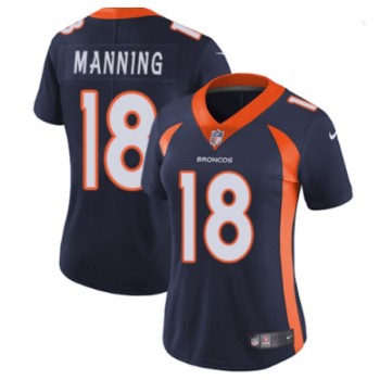 Women's Denver Broncos #18 Peyton Manning Navy Vapor Untouchable Stitched Jersey(Run Small) Women's Denver Broncos #18 Peyton Manning Navy Vapor Untouchable Stitched Jersey(Run Small)