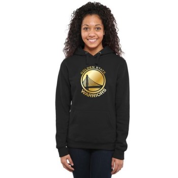 Women's Golden State Warriors Gold Collection Pullover Hoodie Black Women's Golden State Warriors Gold Collection Pullover Hoodie Black