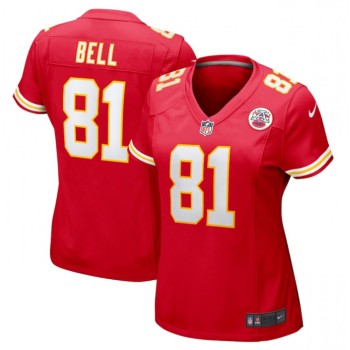 Women's Kansas City Chiefs #81 Blake Bell Red Stitched Jersey(Run Small) Women's Kansas City Chiefs #81 Blake Bell Red Stitched Jersey(Run Small)