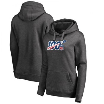Women's Kansas City Chiefs Heathered Gray 100th Season Pullover Hoodie(Run Small) Women's Kansas City Chiefs Heathered Gray 100th Season Pullover Hoodie(Run Small)