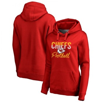 Women's Kansas City Chiefs Red Free Line Pullover Hoodie(Run Small) Women's Kansas City Chiefs Red Free Line Pullover Hoodie(Run Small)