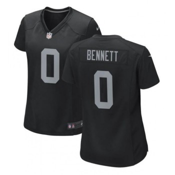 Women's Las Vegas Raiders #0 Jakorian Bennett Black Stitched Jersey(Run Small) Women's Las Vegas Raiders #0 Jakorian Bennett Black Stitched Jersey(Run Small)