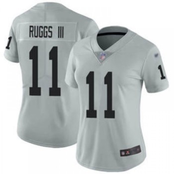 Women's Las Vegas Raiders #11 Henry Ruggs III Grey Vapor Untouchable Limited Stitched NFL Jersey(Run Small) Women's Las Vegas Raiders #11 Henry Ruggs III Grey Vapor Untouchable Limited Stitched NFL Jersey(Run Small)