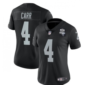 Women's Las Vegas Raiders #4 Derek Carr Black 2020 Inaugural Season Vapor Untouchable Limited Stitched Jersey(Run Small) Women's Las Vegas Raiders #4 Derek Carr Black 2020 Inaugural Season Vapor Untouchable Limited Stitched Jersey(Run Small)