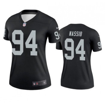 Women's Las Vegas Raiders #94 Carl Nassib Black Vapor Untouchable Limited Stitched Jersey(Run Small) Women's Las Vegas Raiders #94 Carl Nassib Black Vapor Untouchable Limited Stitched Jersey(Run Small)