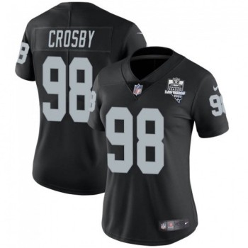 Women's Las Vegas Raiders #98 Maxx Crosby Black 2020 Inaugural Season Vapor Untouchable Limited Stitched Jersey(Run Small) Women's Las Vegas Raiders #98 Maxx Crosby Black 2020 Inaugural Season Vapor Untouchable Limited Stitched Jersey(Run Small)