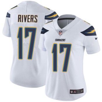 Women's Los Angeles Chargers #17 Philip Rivers White Vapor Untouchable Limited Stitched NFL Jersey Women's Los Angeles Chargers #17 Philip Rivers White Vapor Untouchable Limited Stitched NFL Jersey