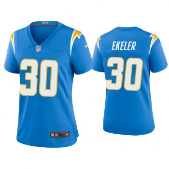 Women's Los Angeles Chargers #30 Austin Ekeler New Blue Vapor Untouchable Limited Stitched Jersey Women's Los Angeles Chargers #30 Austin Ekeler New Blue Vapor Untouchable Limited Stitched Jersey