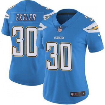 Women's Los Angeles Chargers #30 Austin Ekeler Blue Vapor Untouchable Limited Stitched NFL Jersey Women's Los Angeles Chargers #30 Austin Ekeler Blue Vapor Untouchable Limited Stitched NFL Jersey