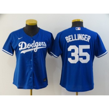 Women's Los Angeles Dodgers #35 Cody Bellinger Blue Cool Base Stitched MLB Jersey(Run Small) Women's Los Angeles Dodgers #35 Cody Bellinger Blue Cool Base Stitched MLB Jersey(Run Small)
