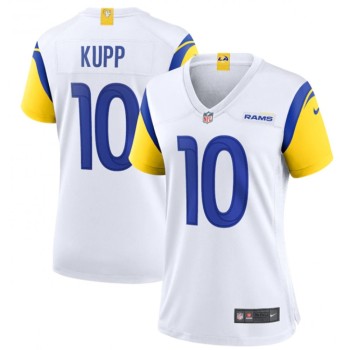 Women's Los Angeles Rams #10 Cooper Kupp White Vapor Untouchable Limited Stitched Jersey(Run Small) Women's Los Angeles Rams #10 Cooper Kupp White Vapor Untouchable Limited Stitched Jersey(Run Small)