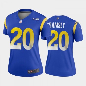 Women's Los Angeles Rams #20 Jalen Ramsey 2020 Royal Stitched Jersey(Run Small) Women's Los Angeles Rams #20 Jalen Ramsey 2020 Royal Stitched Jersey(Run Small)