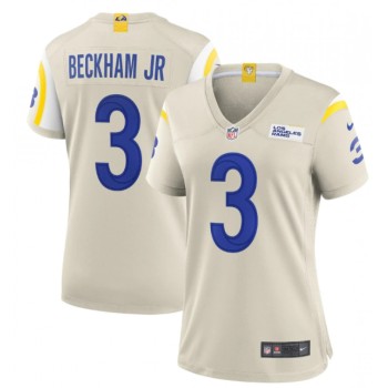 Women's Los Angeles Rams #3 Odell Beckham Jr. Bone Vapor Untouchable Limited Stitched Jersey(Run Small) Women's Los Angeles Rams #3 Odell Beckham Jr. Bone Vapor Untouchable Limited Stitched Jersey(Run Small)