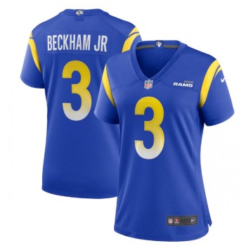 Women's Los Angeles Rams #3 Odell Beckham Jr. Royal Vapor Untouchable Limited Stitched Jersey(Run Small) Women's Los Angeles Rams #3 Odell Beckham Jr. Royal Vapor Untouchable Limited Stitched Jersey(Run Small)