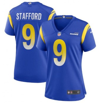 Women's Los Angeles Rams #9 Matthew Stafford Royal Vapor Untouchable Limited Stitched Jersey(Run Small) Women's Los Angeles Rams #9 Matthew Stafford Royal Vapor Untouchable Limited Stitched Jersey(Run Small)