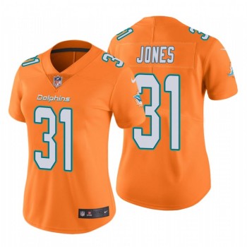 Women's Miami Dolphins #31 Byron Jones Orange Stitched Vapor Untouchable Jersey(Run Small) Women's Miami Dolphins #31 Byron Jones Orange Stitched Vapor Untouchable Jersey(Run Small)