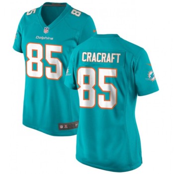 Women's Miami Dolphins #85 River Cracraft Aqua Color Rush Stitched Jersey(Run Small) Women's Miami Dolphins #85 River Cracraft Aqua Color Rush Stitched Jersey(Run Small)
