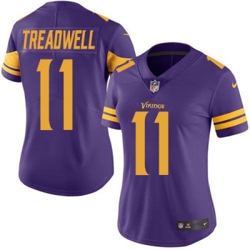 Women's Minnesota Vikings #11 Laquon Treadwell Purple Stitched Jersey(Run Small) Women's Minnesota Vikings #11 Laquon Treadwell Purple Stitched Jersey(Run Small)