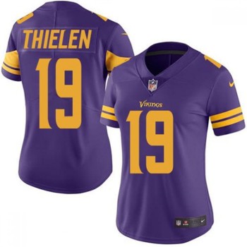 Women's Minnesota Vikings #19 Adam Thielen Purple Limited Rush Stitched NFL Jersey Women's Minnesota Vikings #19 Adam Thielen Purple Limited Rush Stitched NFL Jersey