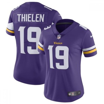 Women's Minnesota Vikings #19 Adam Thielen Purple Vapor Untouchable Limited Stitched NFL Jersey(Run Small) Women's Minnesota Vikings #19 Adam Thielen Purple Vapor Untouchable Limited Stitched NFL Jersey(Run Small)